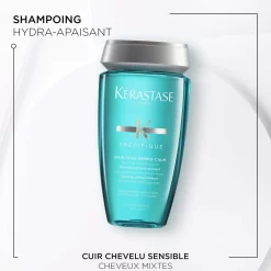 Kérastase Spécifique Bain Vital Dermo Calm -Éclat De Beauté 244236 kerastase specifique bain vital dermo calm shampooing apaisant 250ml flacon autre1 1000x1000 1