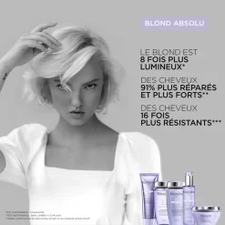 Kérastase Blond Absolu Bain Ultra-violet -Éclat De Beauté 244274 kerastase blond absolu bain ultra violet shampooing cheveux blonds 250ml flacon autre3 1000x1000 1