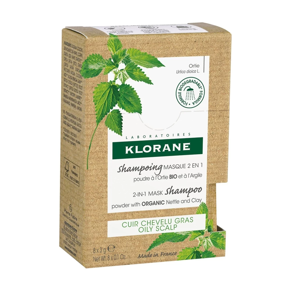 Klorane Ortie Masque Lavant 2 En 1 Poudre 8 Sach Ets 3gr 3 Klorane Ortie Masque Lavant 2 En 1 Poudre 8 Sach Ets 3gr – Image 3