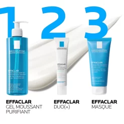 LA ROCHE-POSAY Effaclar Duo(+) -Éclat De Beauté 249085 la roche posay effaclar duo gel creme anti boutons anti points noirs peaux grasses a tendance acneique autre5 1000x1000 1