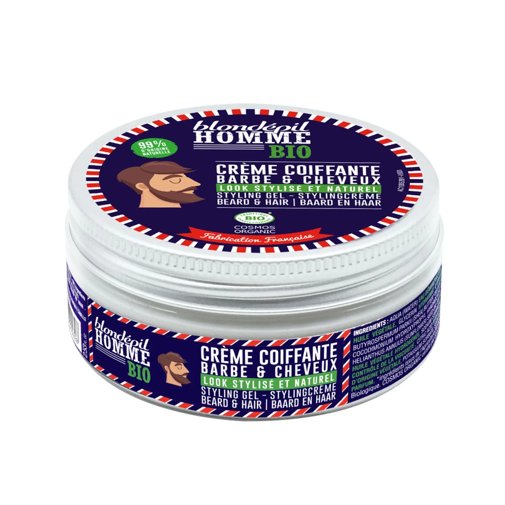 CREME COIFFANTE Barbe Et Cheveux - Certifié BIO COSMOS 1 CREME COIFFANTE Barbe Et Cheveux - Certifié BIO COSMOS