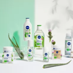 NIVEA NATURALLY GOOD - Crème De Jour Extrait Bardane BIO -Éclat De Beauté 262490 nivea naturally good creme de jour extrait bardane bio soin visage anti age 50ml pot autre6 1000x1000 1