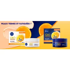 NIVEA Q10 ENERGY - Crème De Nuit Vitamine C E -Éclat De Beauté 262494 nivea q10 energy creme de nuit vitamine c e soin visage anti age 50ml pot autre3 1000x1000 1