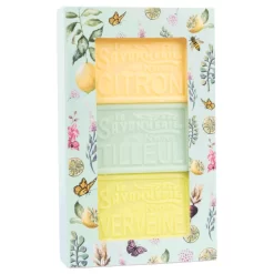 Lot De 3 Savons 100g (Citron, Tilleul, Verveine)
