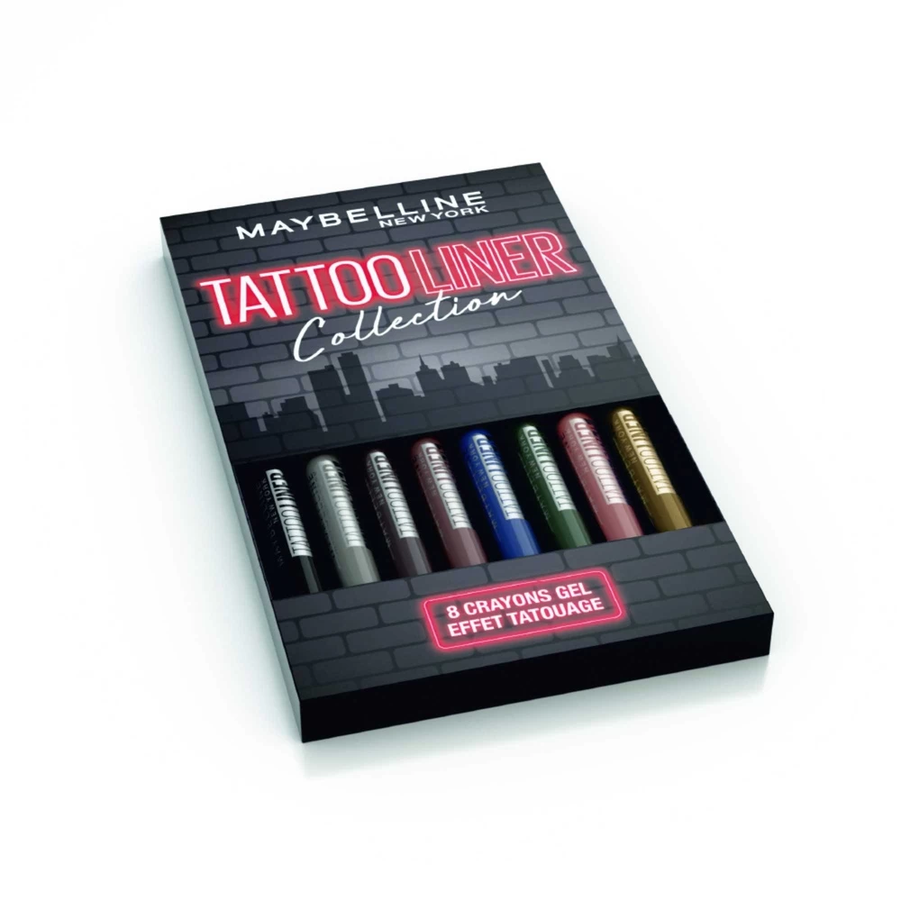 Maybelline New York Maybelline Tattoo Liner Crayon Gel Eyeliner Coffret X8 1 Maybelline New York Maybelline Tattoo Liner Crayon Gel Eyeliner Coffret X8
