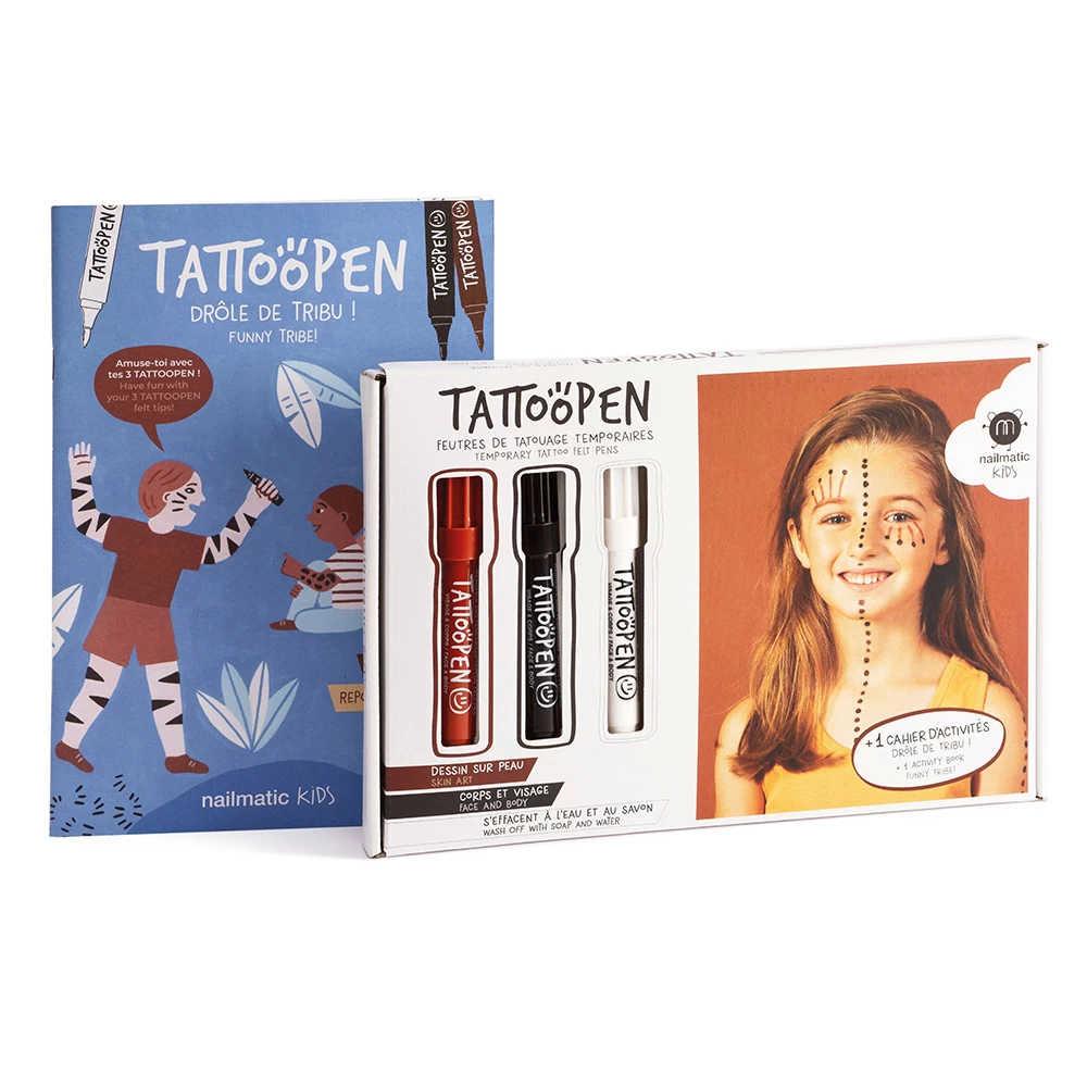 Kit TATTOOPEN Drôle De Tribu 1 Kit TATTOOPEN Drôle De Tribu