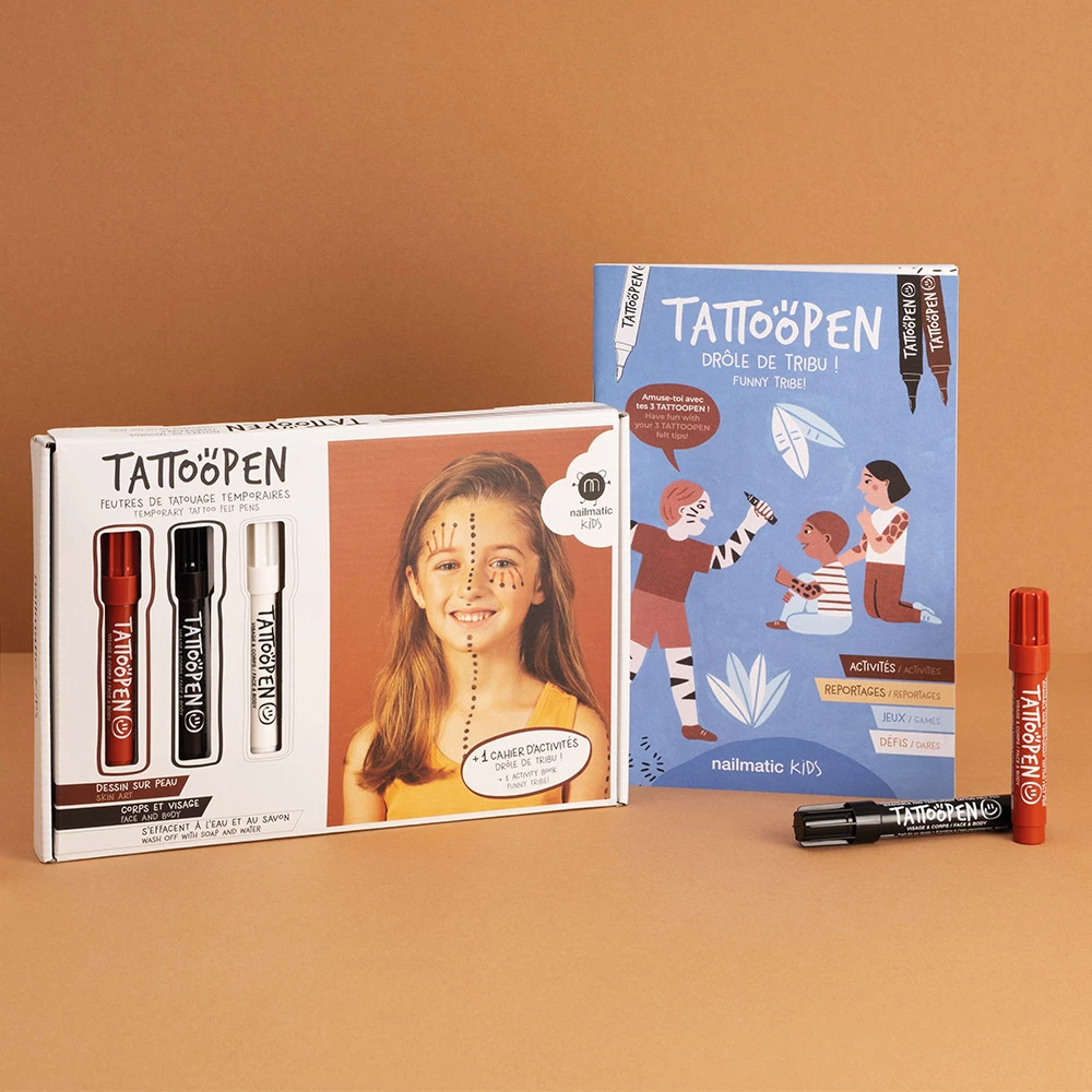 Kit TATTOOPEN Drôle De Tribu 3 Kit TATTOOPEN Drôle De Tribu – Image 3