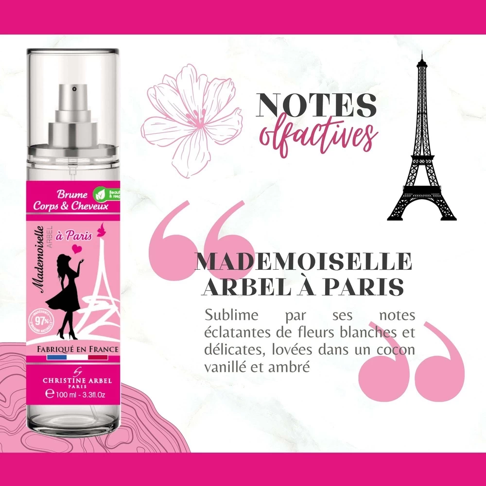 Brume Parfumée Mademoiselle Arbel à Paris 100 Ml 3 Brume Parfumée Mademoiselle Arbel à Paris 100 Ml – Image 3