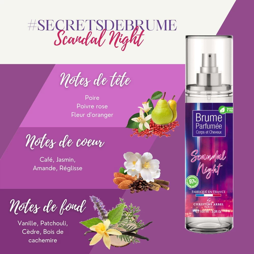 Brume Corps Et Cheveux SCANDAL NIGHT 100ml 4 Brume Corps Et Cheveux SCANDAL NIGHT 100ml – Image 4