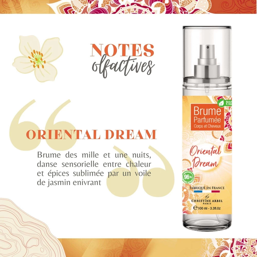 Brume Corps Et Cheveux ORIENTAL DREAM 100ml 3 Brume Corps Et Cheveux ORIENTAL DREAM 100ml – Image 3