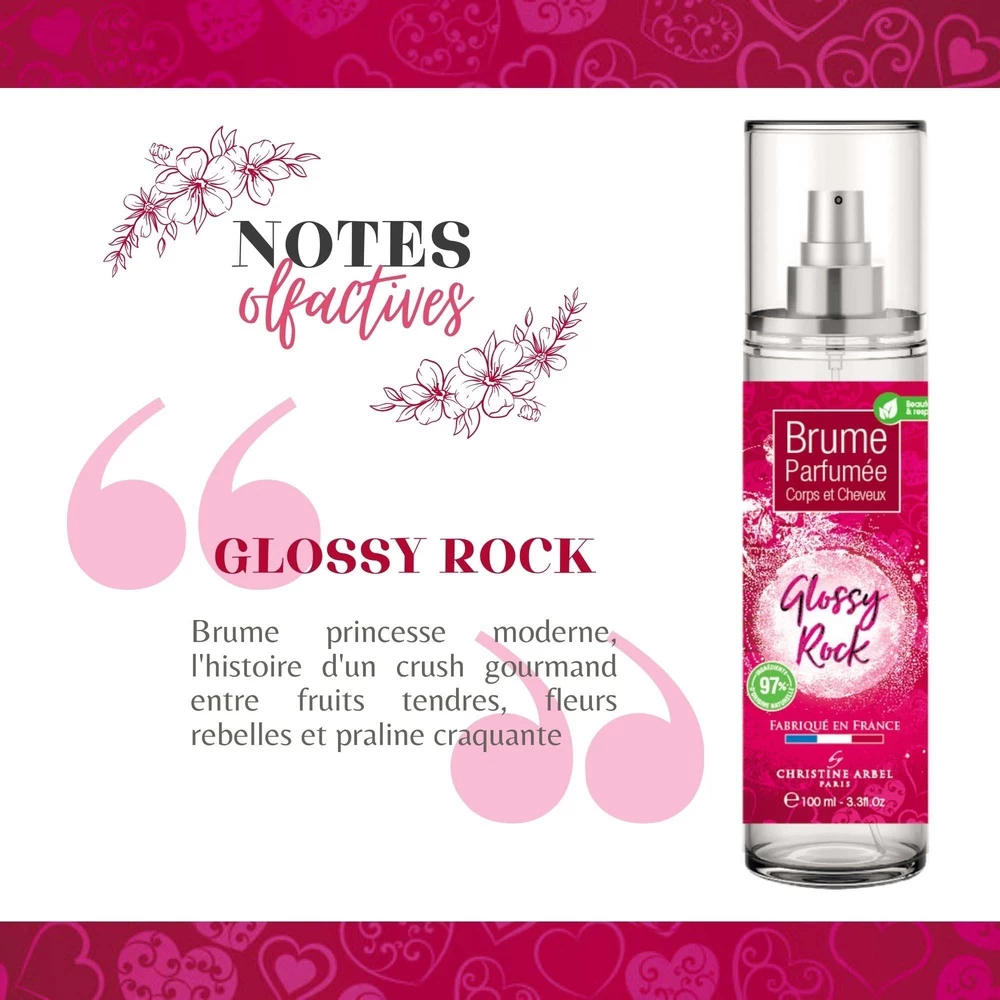 Brume Corps Et Cheveux GLOSSY ROCK 100ml 3 Brume Corps Et Cheveux GLOSSY ROCK 100ml – Image 3