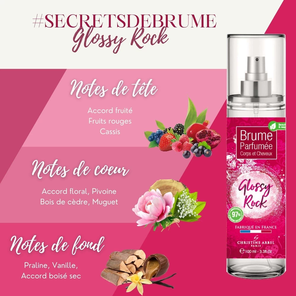 Brume Corps Et Cheveux GLOSSY ROCK 100ml 4 Brume Corps Et Cheveux GLOSSY ROCK 100ml – Image 4