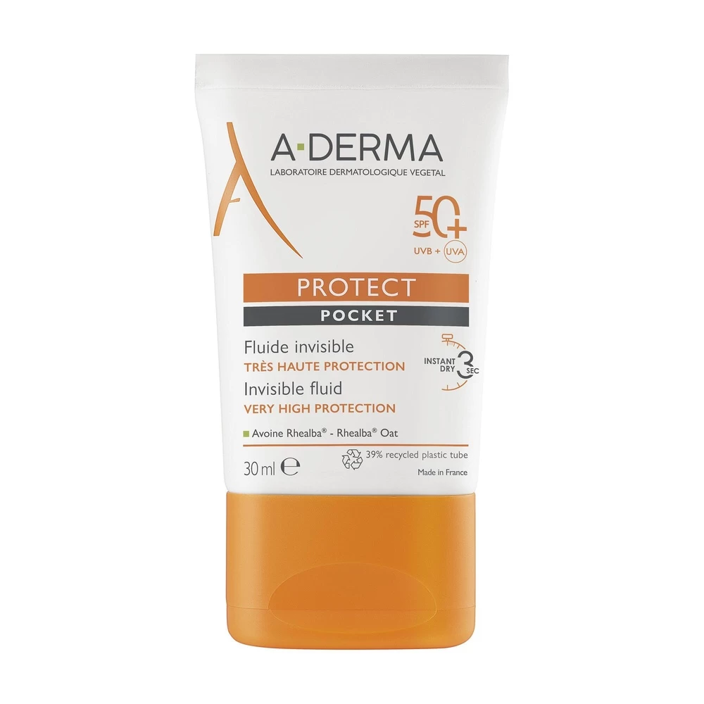 A Derma A-Derma Protect Pocket Fluide Solaire Vi Sage Invisible SPF50+ 30 Ml 1 A Derma A-Derma Protect Pocket Fluide Solaire Vi Sage Invisible SPF50+ 30 Ml