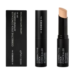 KORRES Stick Concealer Correcteur, Charbon Actif Spf30, Teinte 2