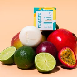 Shampoing Solide Fraîcheur Tropicale 75gr -Éclat De Beauté 292666 respire respire shampoing solide cheveux normaux fraicheur tropicale shampoing 75g autre2 1000x1000 1