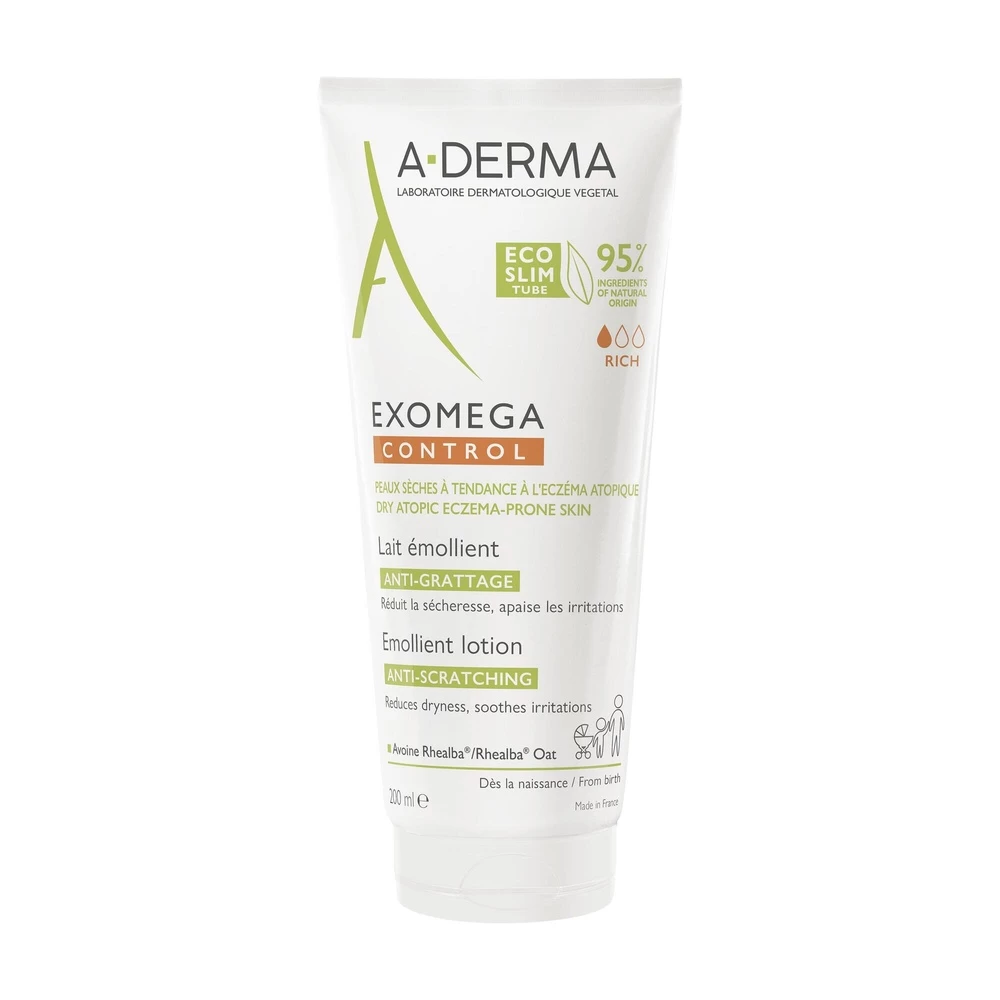 A Derma Exomega Control - Lait émollient Anti-gr Attage -200 Ml 1 A Derma Exomega Control - Lait émollient Anti-gr Attage -200 Ml
