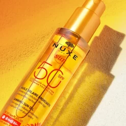 Nuxe Sun Huile Bronzante Visage Et Corps Haute Protection SPF50 150ml -Éclat De Beauté 310439 nuxe nuxe sun huile bronzante visage et corps haute protection spf50 150ml protection solaire 150ml flacon autre3 1000x1000 1