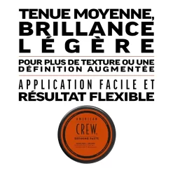 American Crew Cire Cheveux, Fixation Souple, Effet Mat -Éclat De Beauté 317450 american crew cire cheveux fixation souple effet mat cire de coiffage 85g pot autre2 1000x1000 1