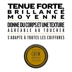 American Crew Cire Cheveux, Fixation Forte, BrillanceNaturelle -Éclat De Beauté 317453 american crew cire cheveux fixation forte brillancenaturelle cire de coiffage 85g pot autre2 1000x1000 1