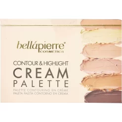 Contour + Highlighter Palette -Éclat De Beauté 733283 bellapierre contour highlighter palette autobronzant autre3 1000x1000 1